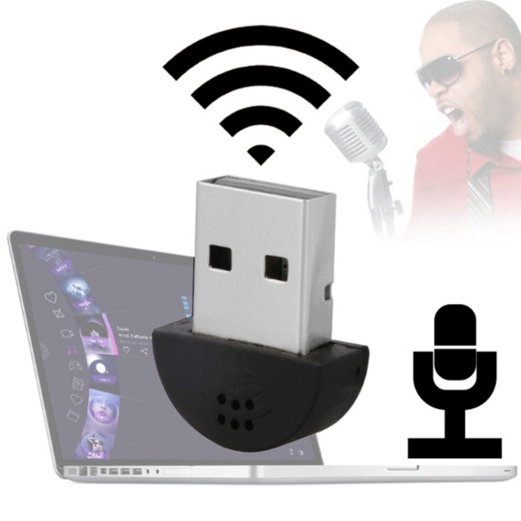 USB Mini Multimedia Recording Voice Microphone, Compatible with PC / Mac for Live Broadcast, Show, KTV, etc.(Black)