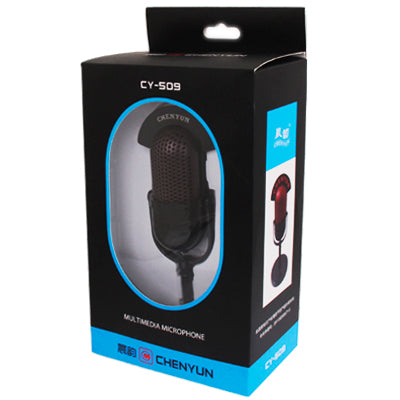 3.5mm Professional Dynamic Multimedia Microphone, Support Chatting over QQ, MSN, SKYPE and Singing Over Internet, Cable Length: 2m (CY-509)