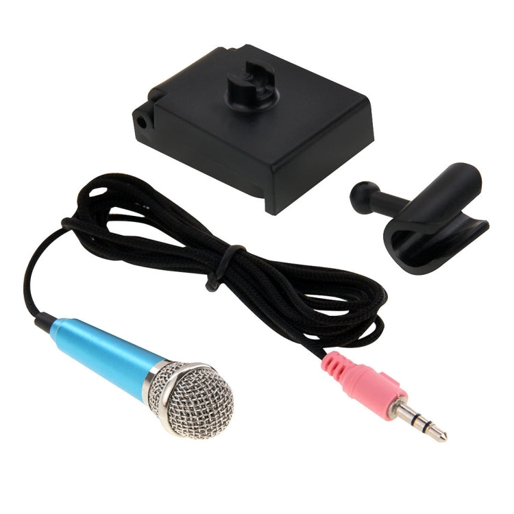 Stylish Mini Mobile Sing Condenser Microphone with 3.5mm Audio Interface & Base & Holder, Audio Cable Length: 1.5m
