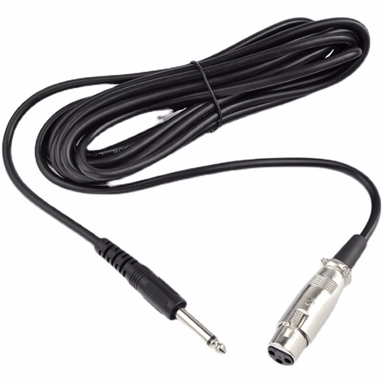 6.35mm TRS Male to XLR Female Microphone Cable, Length: 3m