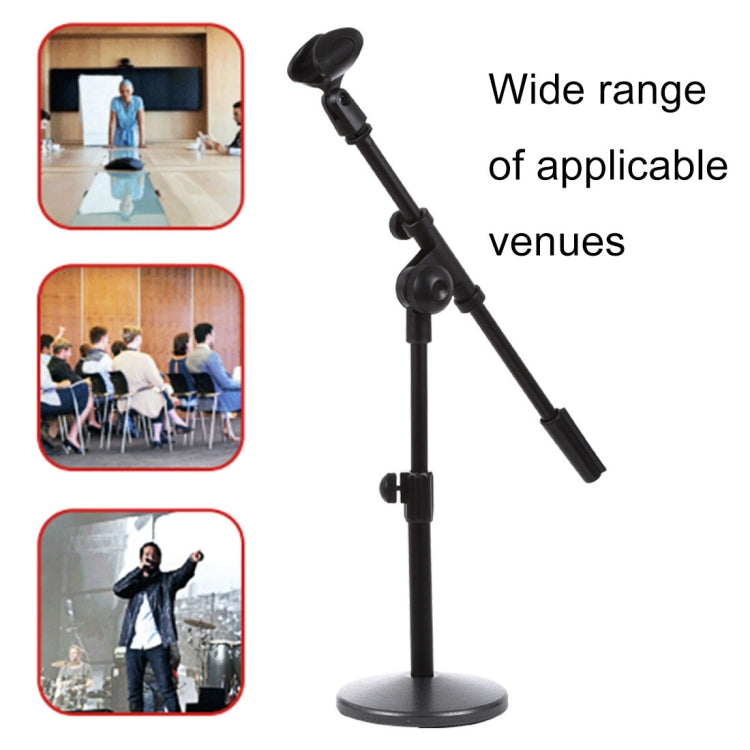 Adjustable Table Microphone Holder, Clip Diameter: 25-28mm, Height: 25-40cm