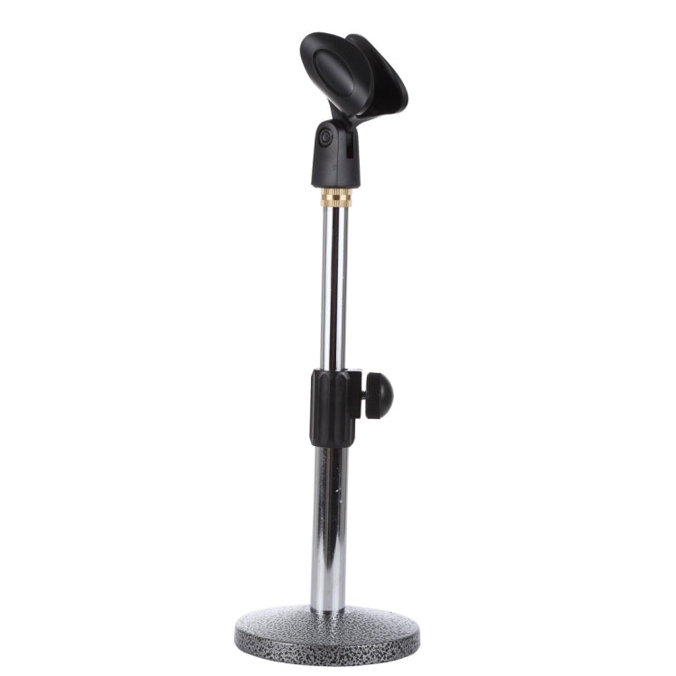 Adjustable Microphone Desk Stand, Height: 12.5-25.5cm