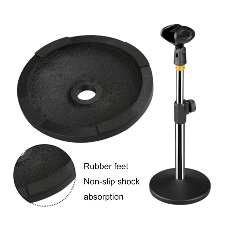 Adjustable Microphone Desk Stand, Height: 12.5-25.5cm