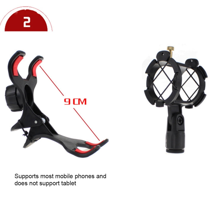 Adjustable Table Recording Microphone Stand(Black)