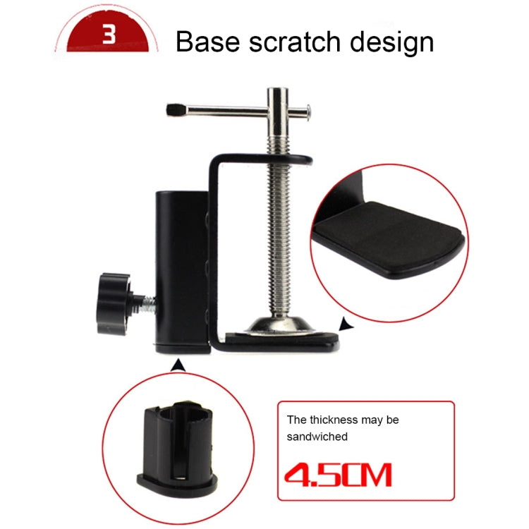 Adjustable Table Recording Microphone Stand(Black)