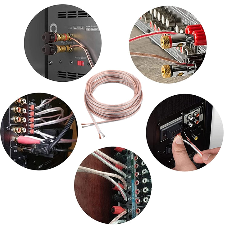 10m RVB Flexible Audio Speaker Cable, Outside Diameter: 2.8 x 5.6mm