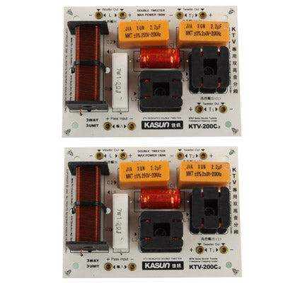 2x 180W Hi-Fi Series Speaker Frequency Divider, 3-Way 3-Unit (2pcs in one packing, the price is for 2pcs)