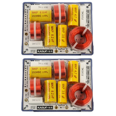 2x 160W Hi-Fi Series Speaker Frequency Divider, 3-Way 3-Unit (2pcs in one packing, the price is for 2pcs)