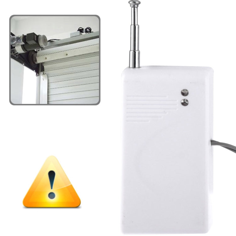 433MHz Wireless Metal Rolling Shutter Gates Garage Door Sensor for GSM / PSTN Security Auto Dial Burglar Home Alarm System Accessory(White)