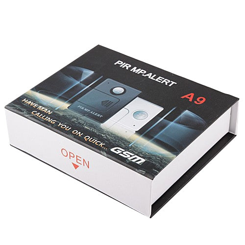 Mini PIR MP.Alert A9 Infrared Sensor Alarm Anti-theft Motion Detection GSM Alert with Infrared Inductive Probe (Black)