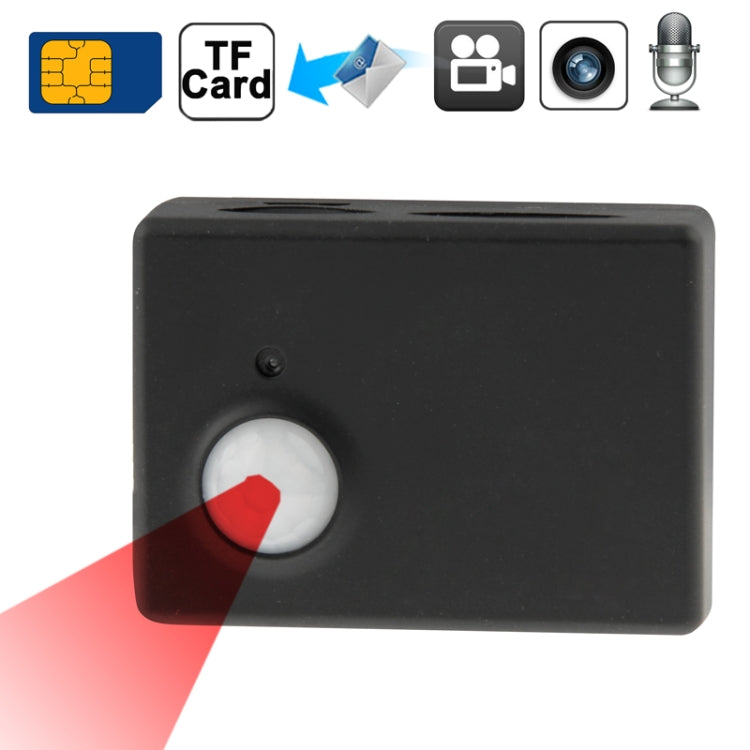 Wireless Mini PIR MP Infrared Sensor Motion Detector GSM Alarm MMS Monitor (FK-007X)(Black)
