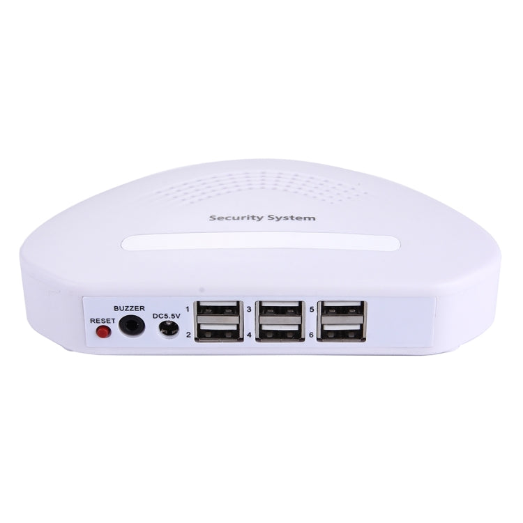6 in 1 Anti-theft Alarm Electronic Security System with Remote Control(White)