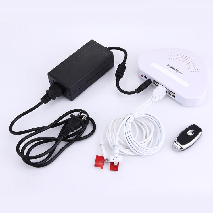 6 in 1 Anti-theft Alarm Electronic Security System with Remote Control(White)