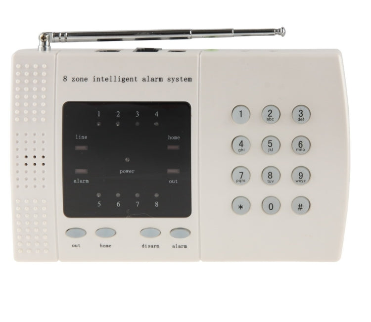 8 Zones Intelligent Alarm System, Frequency: 433MHZ