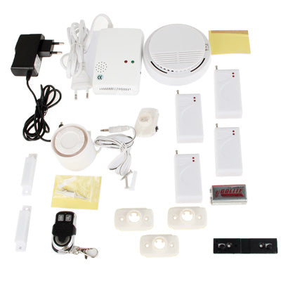 GSM Alarm System with Gas Sensors and Smoke Sensors, Support iphone / Android Application, Easy & Convenient to Remotely Control, Support Two-way Communications