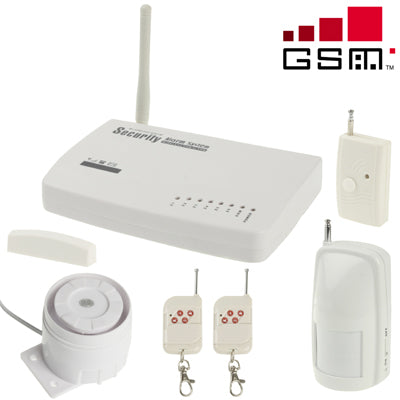 Wireless GSM Intelligent Anti-theft Electronic Alarm System, Frequency: 315MHz, Network: GSM850 / 900 / 1800MHz(White)