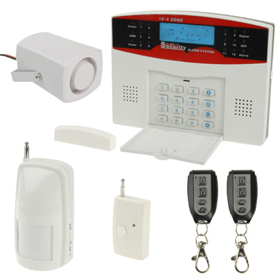 12 + 4 Zones Wireless Intelligent Music Security Alarm System, Frequency: 433MHz