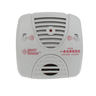 CO Gas Wall Detector Alert Alarm (Only US Plug)(Grey)