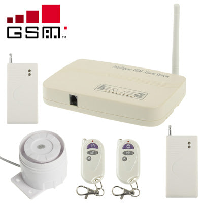 Intelligent GSM Alarm Base System with Camera, Network: GSM900 / 1800MHz, 8 Channels Wireless Defense Area and 2 Channels Wired Defense Area