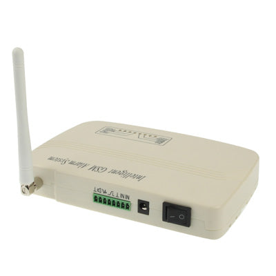 Intelligent GSM Alarm Base System with Camera, Network: GSM900 / 1800MHz, 8 Channels Wireless Defense Area and 2 Channels Wired Defense Area