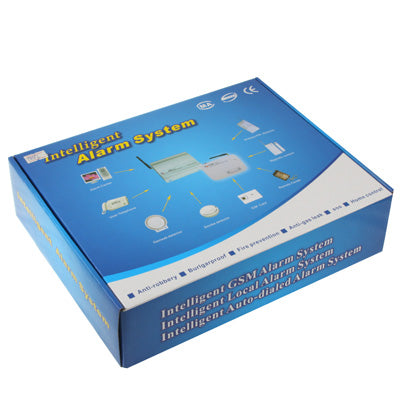 Intelligent GSM Alarm Base System with Camera, Network: GSM900 / 1800MHz, 8 Channels Wireless Defense Area and 2 Channels Wired Defense Area