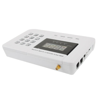 GSM PSTN Dual Network Burglar Alarm System, Network: GSM 900 / 1800 / 1900MHZ(White)