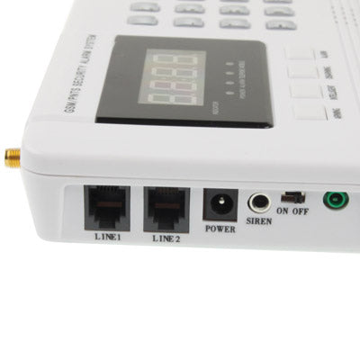 GSM PSTN Dual Network Burglar Alarm System, Network: GSM 900 / 1800 / 1900MHZ(White)