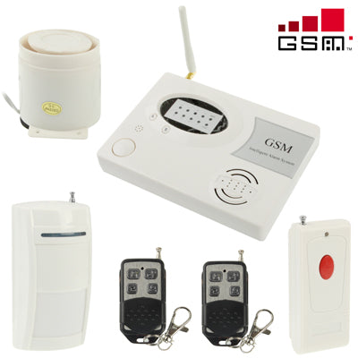 GSM PSTN Dual Network Burglar Alarm System, Network: GSM 900 / 1800MHZ, 16 Wireless Zones and 3 Wired Zones