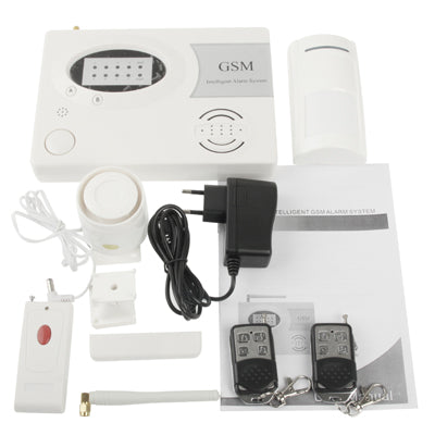 GSM PSTN Dual Network Burglar Alarm System, Network: GSM 900 / 1800MHZ, 16 Wireless Zones and 3 Wired Zones
