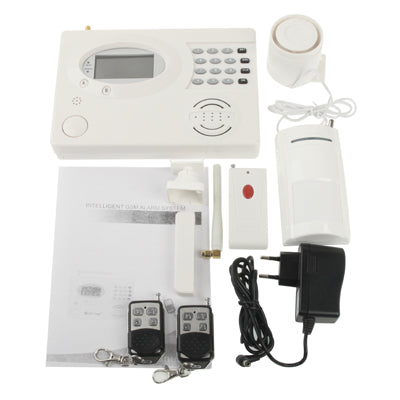 GSM PSTN Dual Network Burglar Alarm System, Network: GSM 900 / 1800MHZ, 8 Wireless Zones and 2 Wired Zones