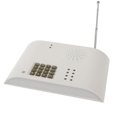 Intelligent Telephone Networking Alarm System, 8 Wireless and 4 Lined Area, 5 Groups Telephone and 20 Seconds Voice Warning(White)