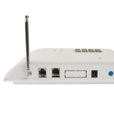 Intelligent Telephone Networking Alarm System, 8 Wireless and 4 Lined Area, 5 Groups Telephone and 20 Seconds Voice Warning(White)