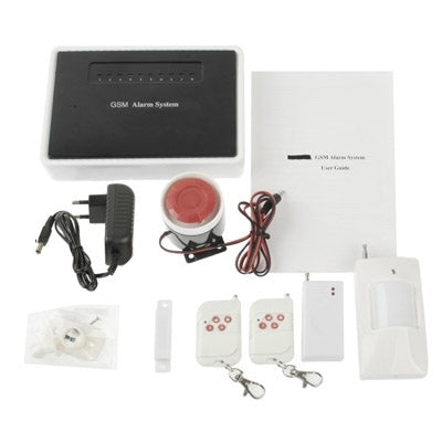 Wireless GSM Smart Burglar Alarm System, Wireless Frequency: 433MHz, Network: GSM 850 / 900 / 1800 / 1900MHz