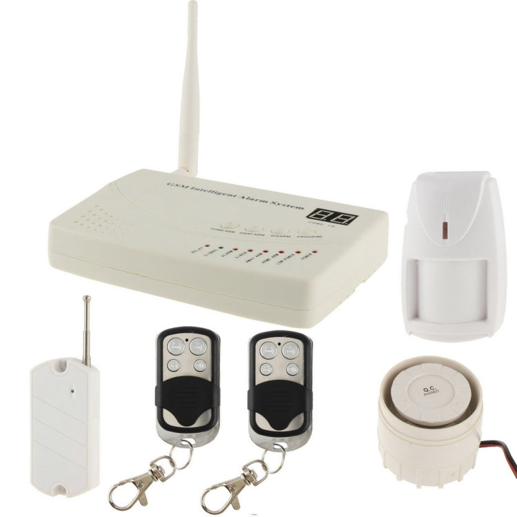 Voice Prompt GSM Automatic Dialing Alarm System, Support 4 way wired detectors