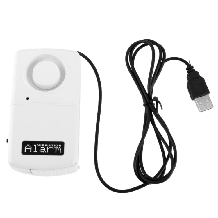 USB Gate Magnetism Anti-theft Alarm(White)