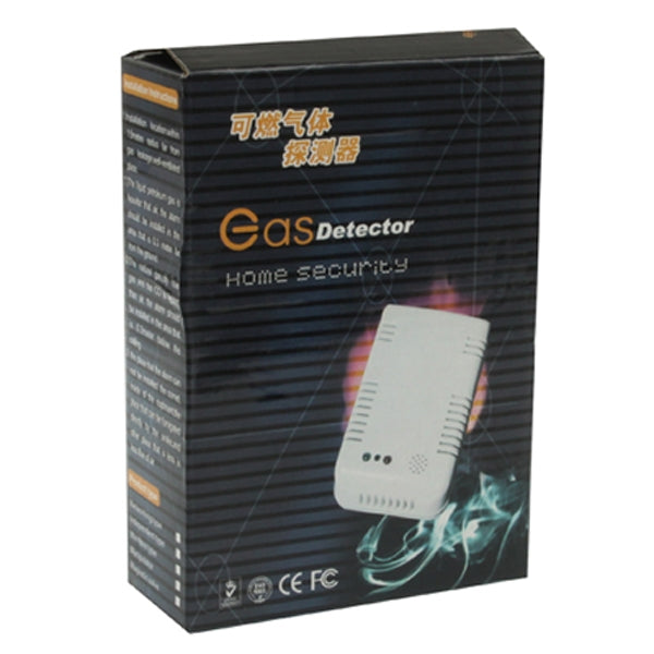 Gas Detector, AC 220V, Type of Gas Sensed: Natural Gas / Town Gas (White)