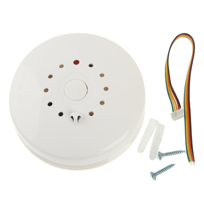 Photolectric Smoke + Heat Alarm, 9V Battery or DC 12V
