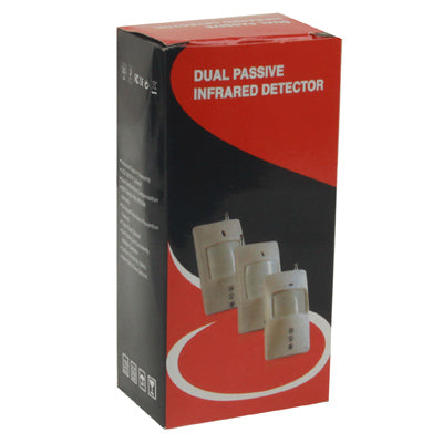 Dual Passive Infrared PIR Detector, Frequency: 433MHZ, Detecting Range: 4-12m