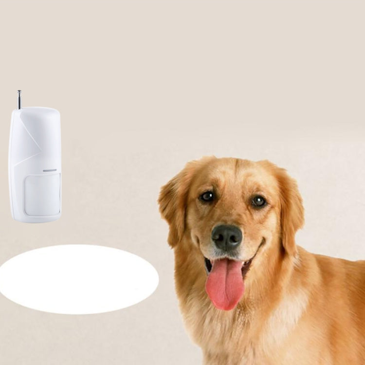 Wireless Intenlligent Pet Immune Infrared Detector, Frequency: 315MHz/433MHz(White)