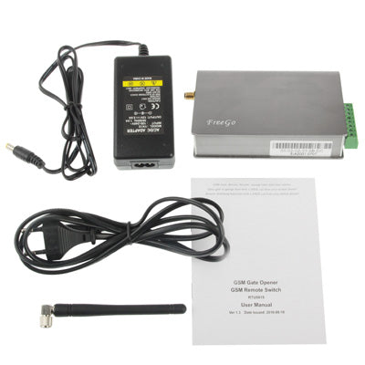 Free Go GSM Based Wireless SMS Control Gate Door Opener, Network: GSM 900 / 1800 (1 Output / 2 Inputs)