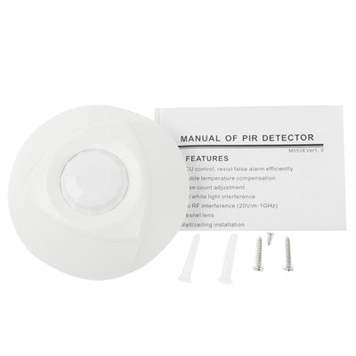 Dual Passive Infrared Detector, Detecting Distance: 8m, Detecting Angle: 360 degree