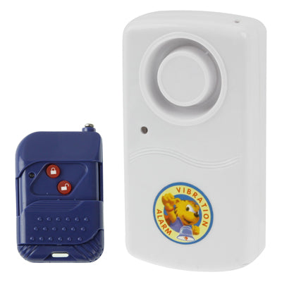 D-326 Theft Against Vibration Alarm with Remote Control, Alarm Sound: 120db(White)