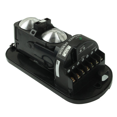 2 Beams Infrared Correlation Guardrail Beam Detector, Outdoor Distance: 20m, Indoor Distance: 60m(Black)
