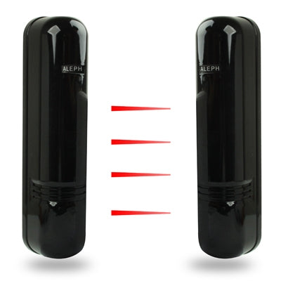 4 Beams Infrared Correlation Guardrail Beam Detector, Outdoor Distance: 50m, Indoor Distance: 150m(Black)