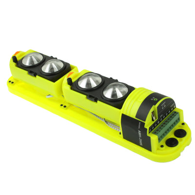 4 Beams Infrared Correlation Guardrail Beam Detector, Outdoor Distance: 50m, Indoor Distance: 150m(Black)