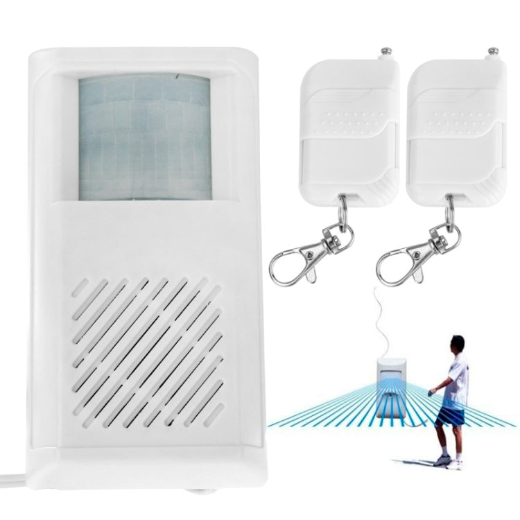 JS-312 Smart PIR Motion Sensor Alarm Remote Control Home Alarm(White)