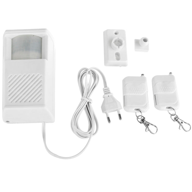 JS-312 Smart PIR Motion Sensor Alarm Remote Control Home Alarm(White)