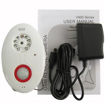 GSM Remote Camera with human body sensor, Night light, Dual Band, Network: GSM900/1800MHZ (Cannot use in the Americas country)(White)