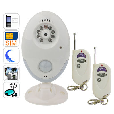 GSM Remote CCTV Camera and Alarm System with Night Light, Quad band, Network: GSM850/ 900 / 1800/ 1900MHZ