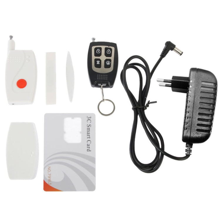 3C Smart Network Phone Call Video Wifi Alarm System, Support TF Card(White)